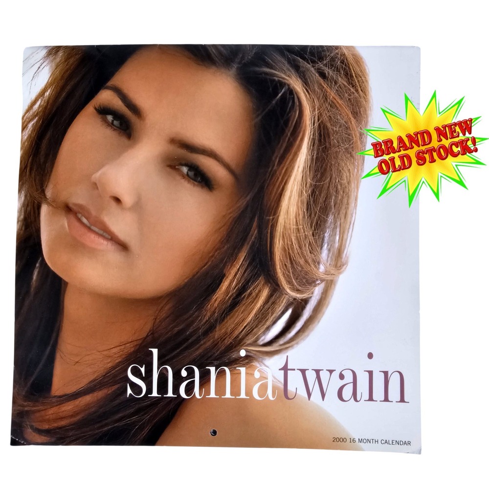 Shania Twain 2000 16 Month Calendar Leopard Print Vintage‎ New